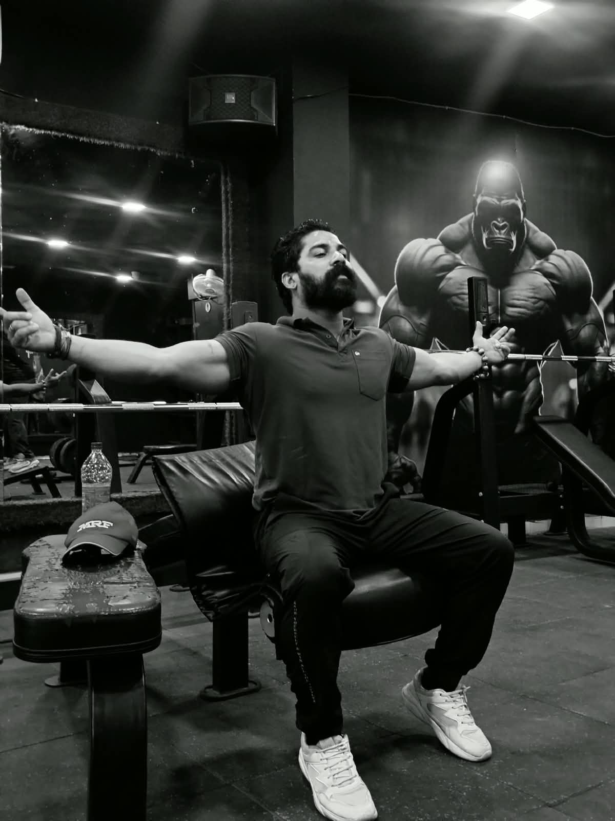 Sanjay Purbia on the EKAAY Fitness training floor